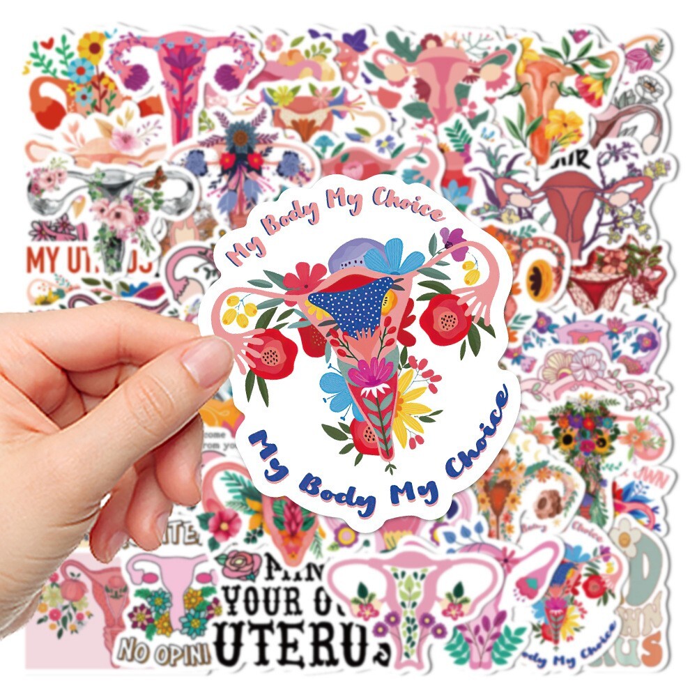 50pcs Feminist Stickers, Pro Roe Abottion Women Right Pro Choice, 195