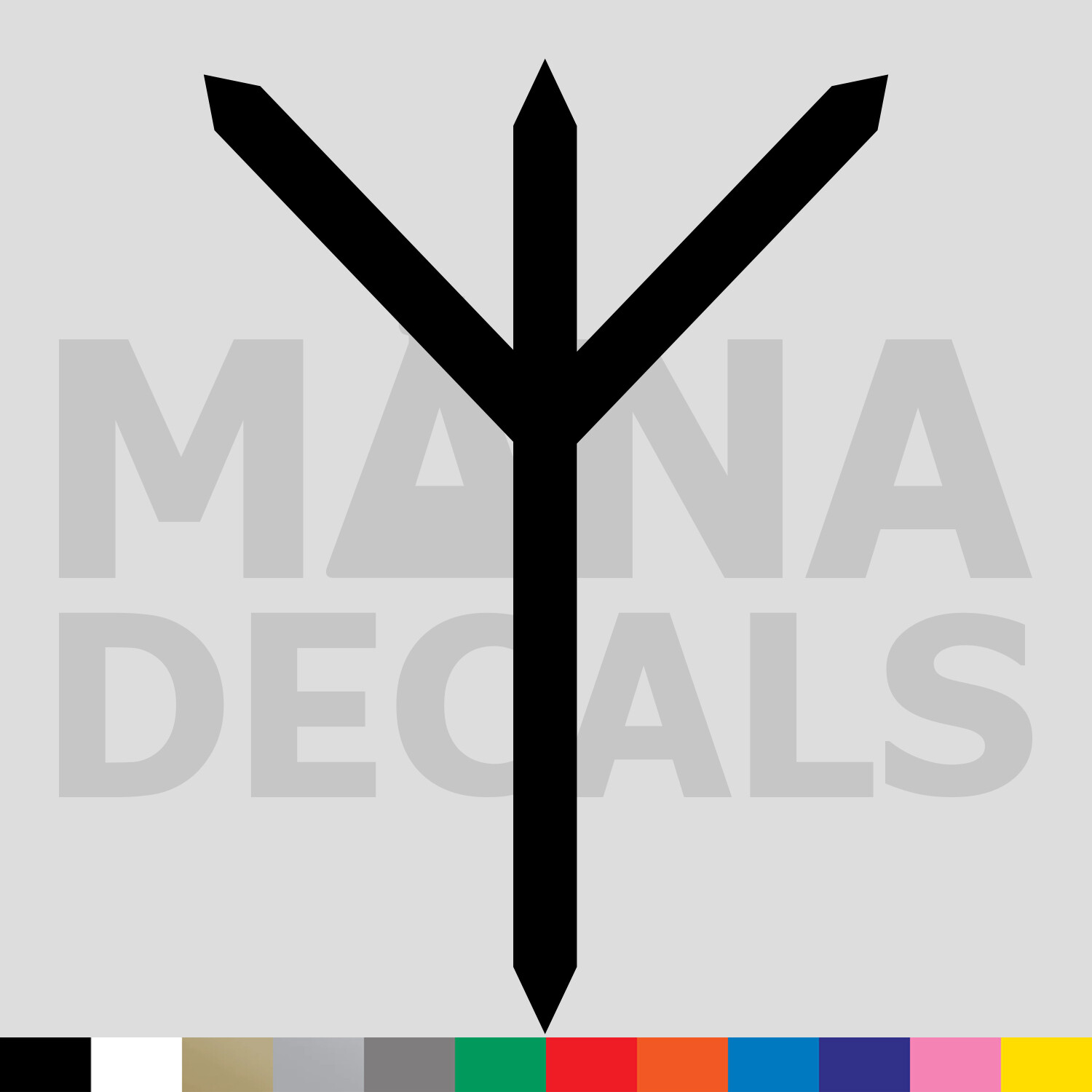 Algiz Rune Vinyl Die Cut Decal Sticker – Norse Viking Elk Protection Defense