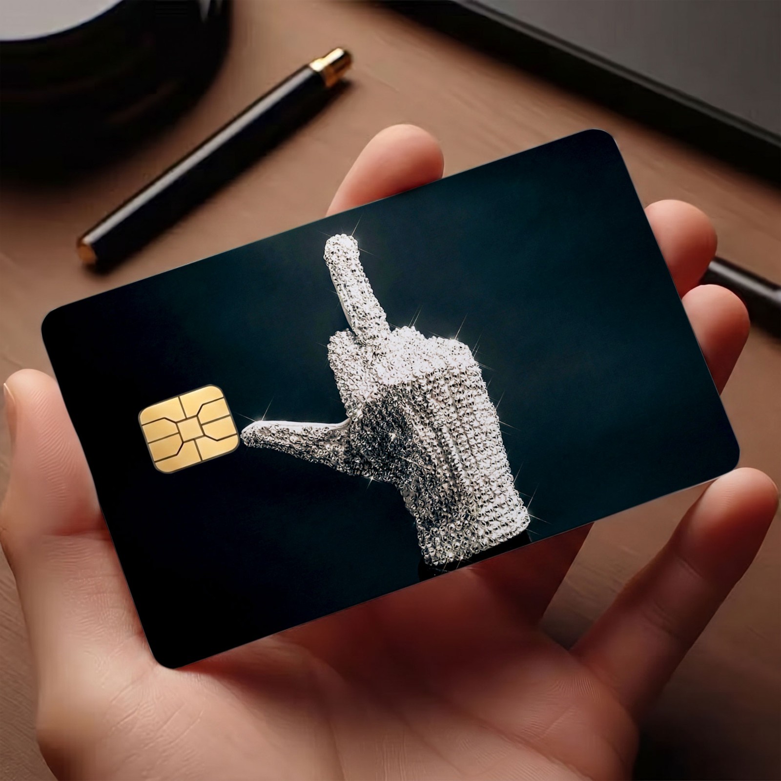 MJ Retro Card Skin Cover Pop Music Legend Credit Card Decal Wallet Accessory Gif