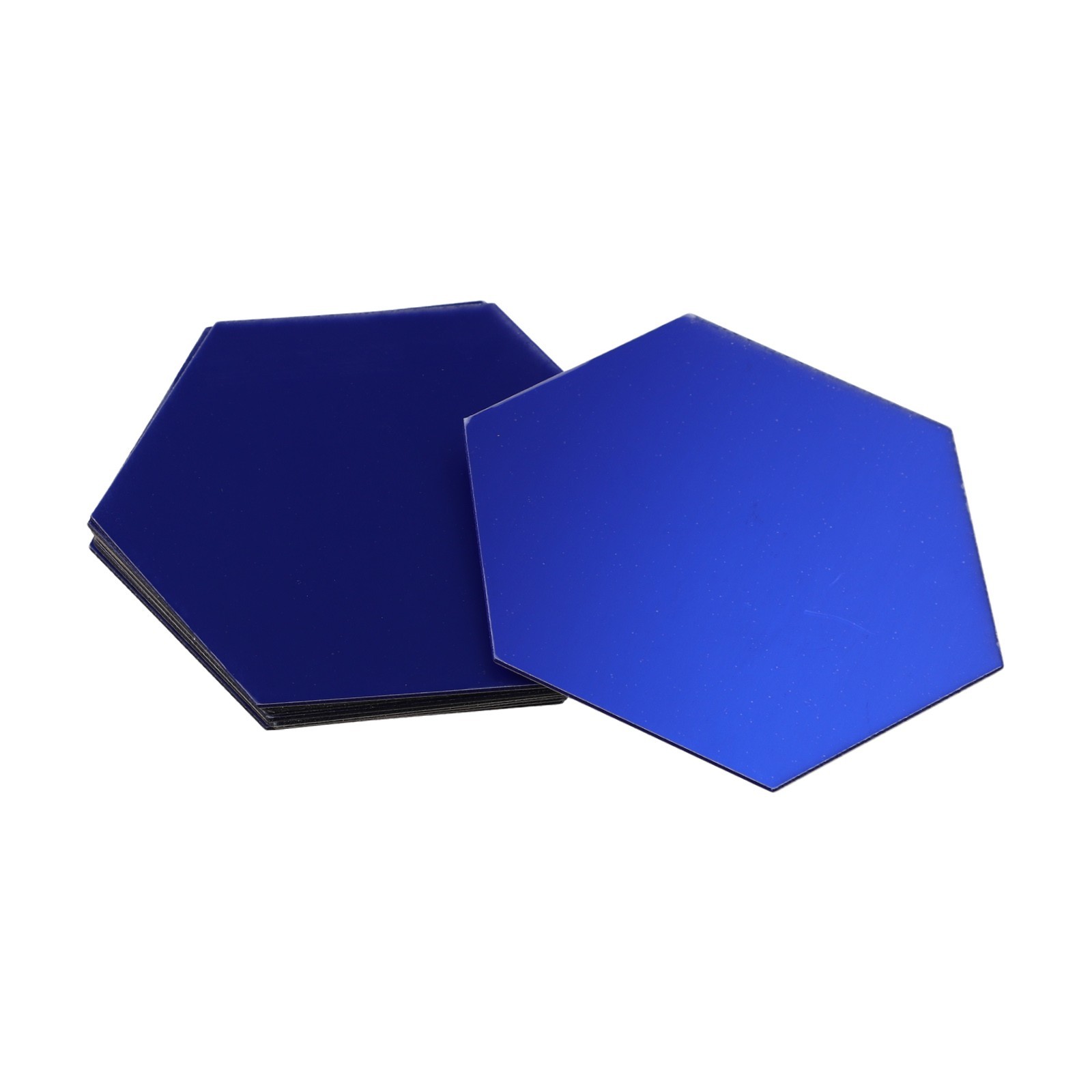 Exquisite Hexagon Mirror Stickers Pack of 12 Perfect for Christmas and Carnival