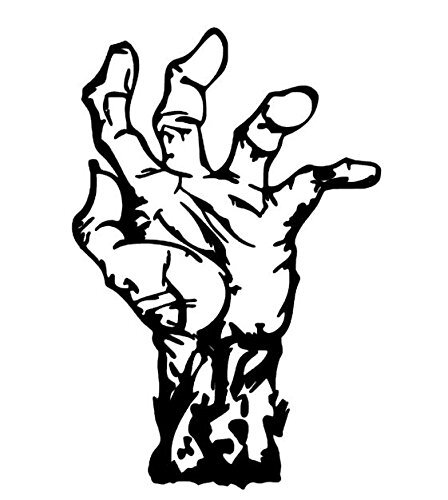 Zombie Hand 6 inch Vinyl Decal