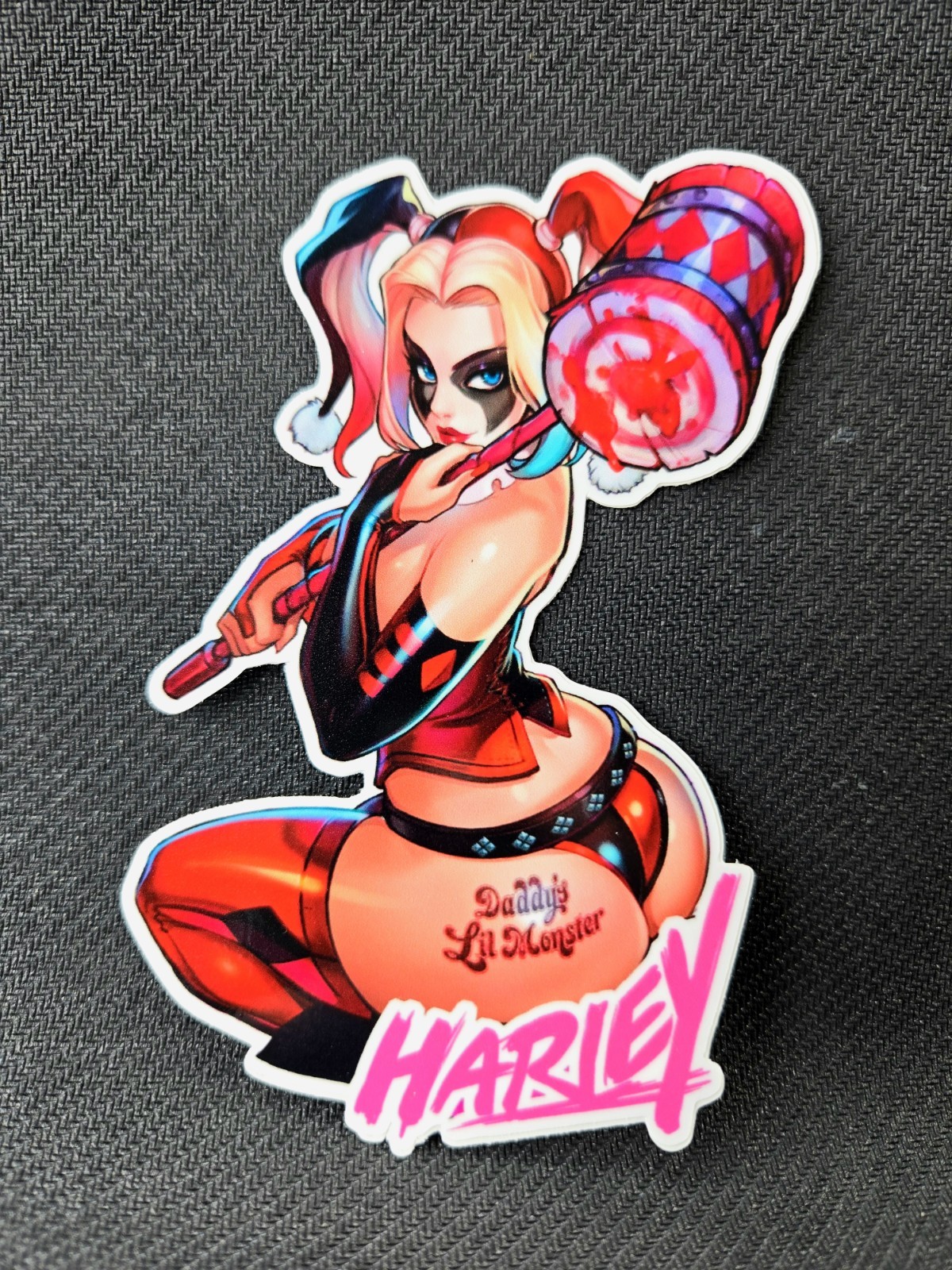 5" Vinyl Weatherproof Waifu Vinyl Sticker Harley Quinn