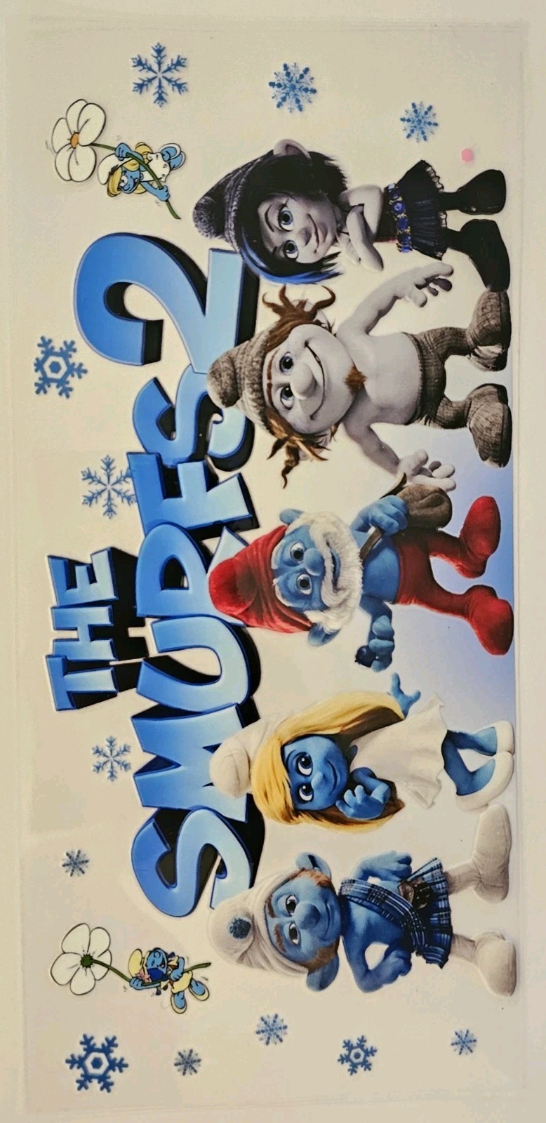 Smurfs UV DTF Transfer Sticker Wrap Tumbler UVDTF BUY 10+ GET COMBINED SHIPPING