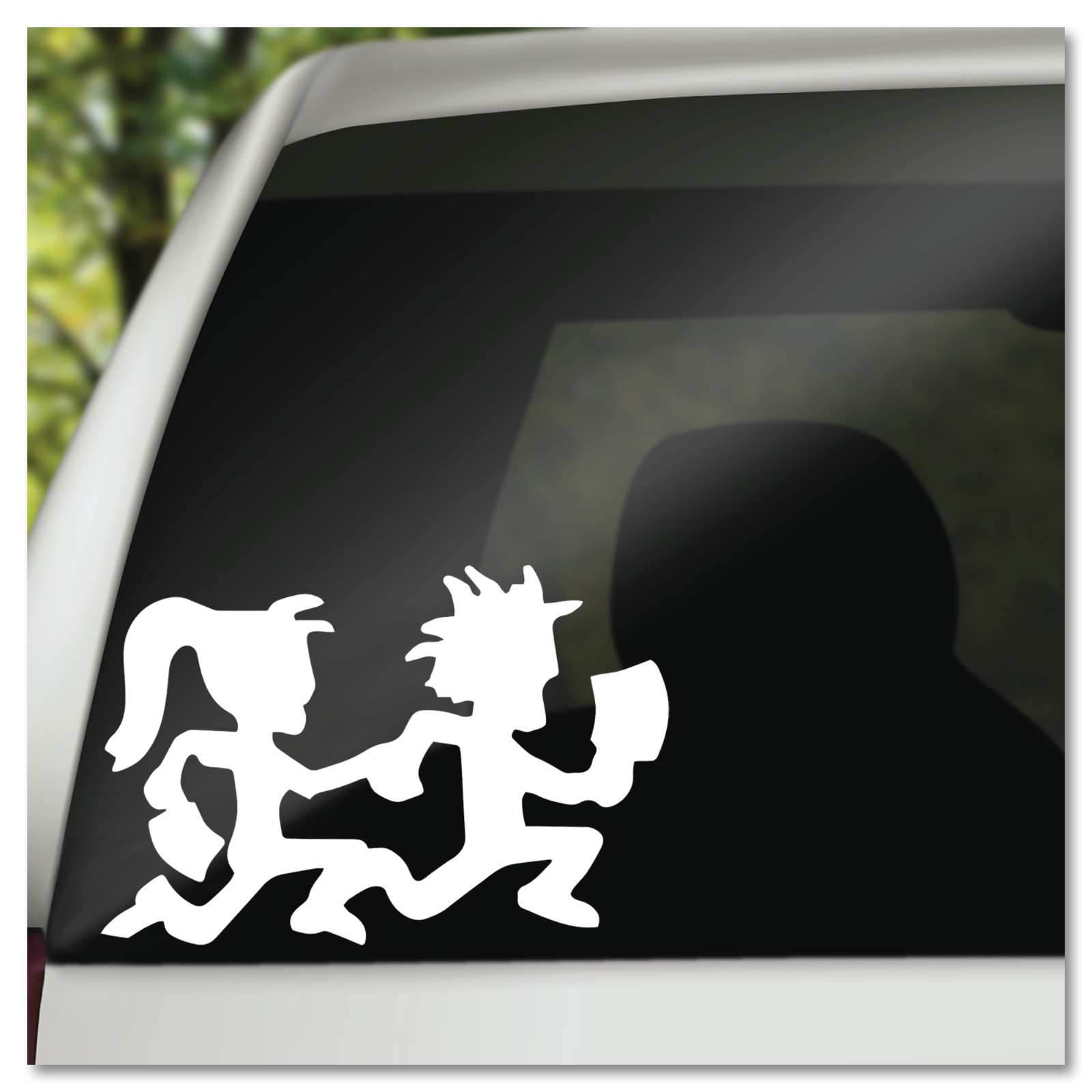 6" Insane Clown Posse Hatchet Man & Girl ICP Vinyl Decal Sticker