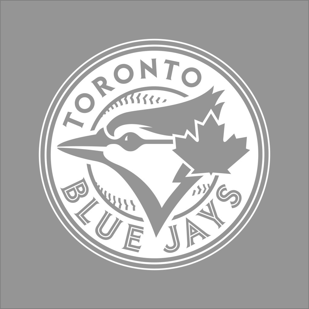Toronto Blue Jays MLB Team Logo 1 Color Vinyl Decal Sticker Car Window Wall