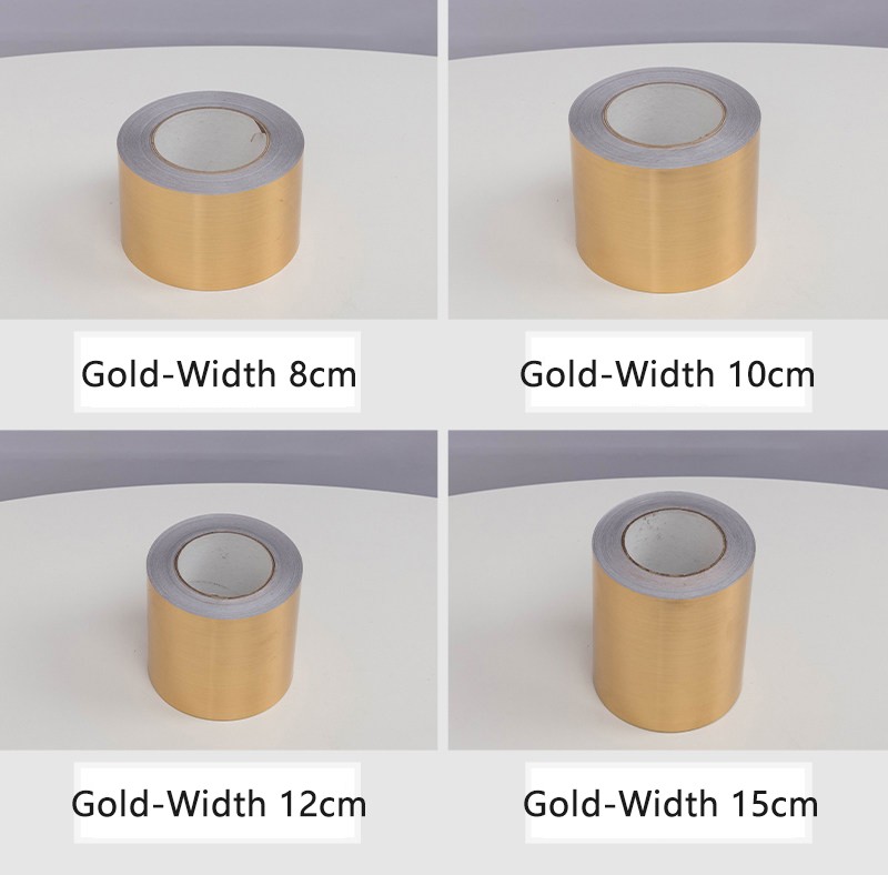 Decor Car Home Metallic Matte Brushed Grain Wrap Sticker Tape Silver Gold 5M 50M