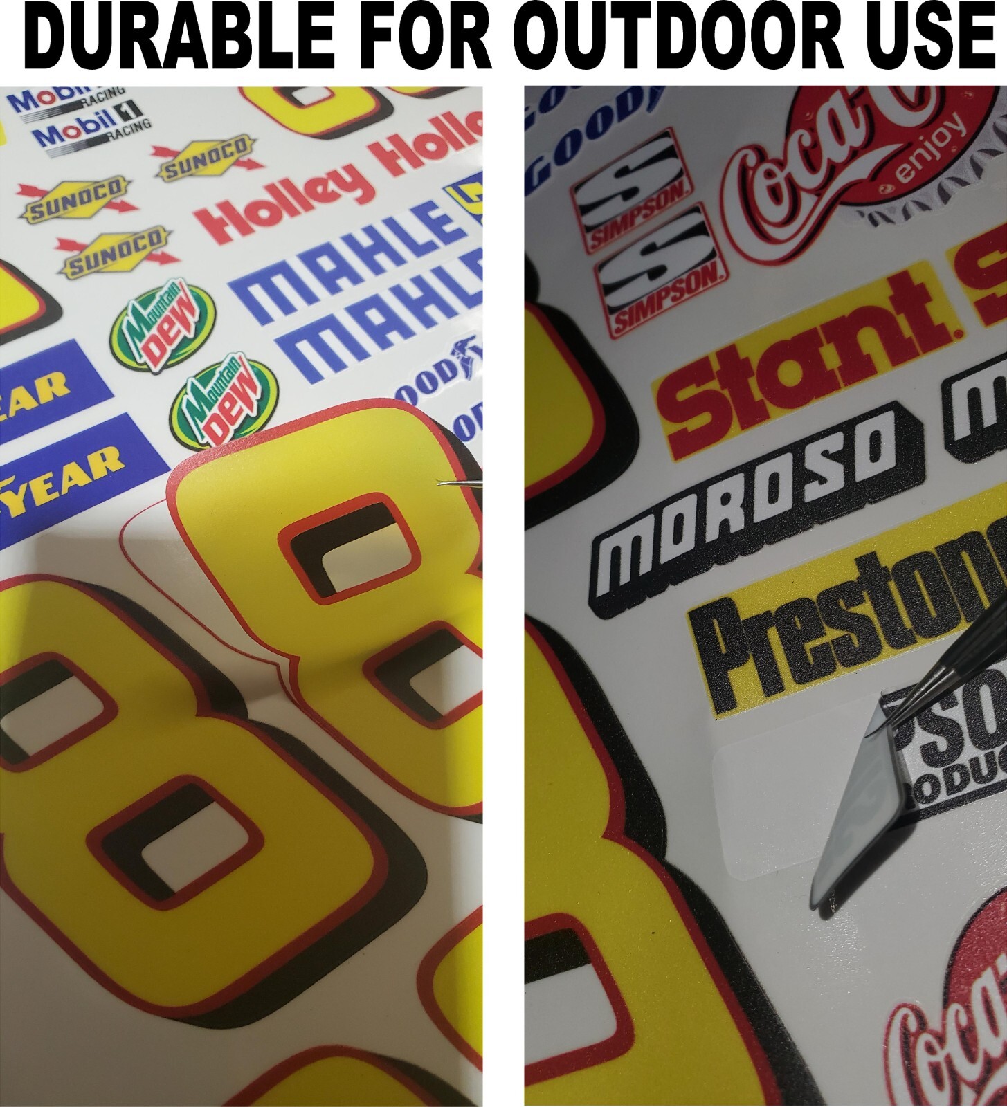 Clear Matte Vinyl Sticker Sheet 49-R/C MODEL Decal fits 1/24-1/16 Scale revellsy