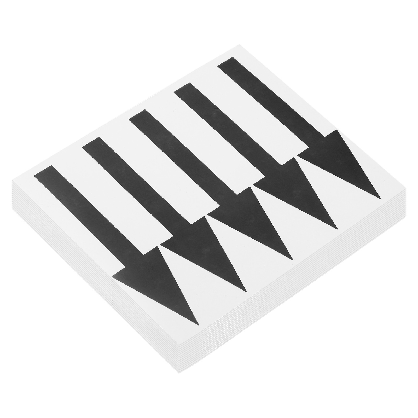 Arrow Sticker, (6×1.5 Inch, Black) (80 Pcs), Waterproof Arrow Sign Sticker