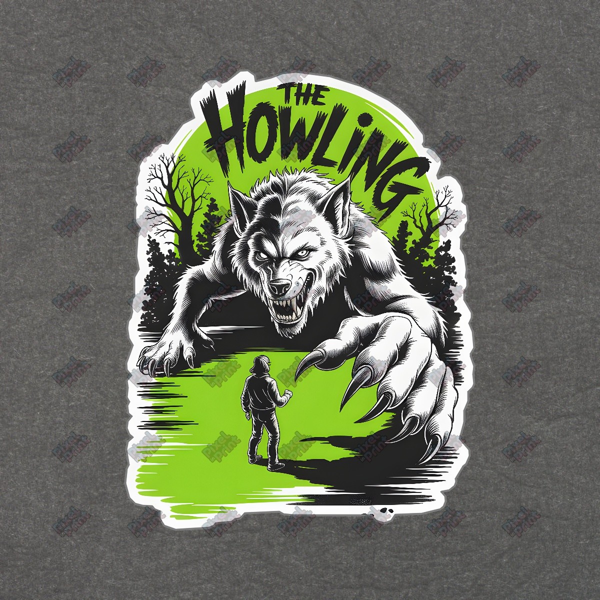The Howling Werewolf Sticker Horror Movie Art Creepy Decor Cult #19042