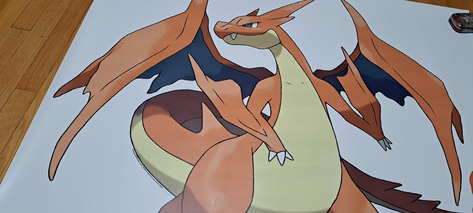 Pokemon Mega Charizard Y Wall Vinyl Decal 50"X41" Mega Evolution Marketing Kit