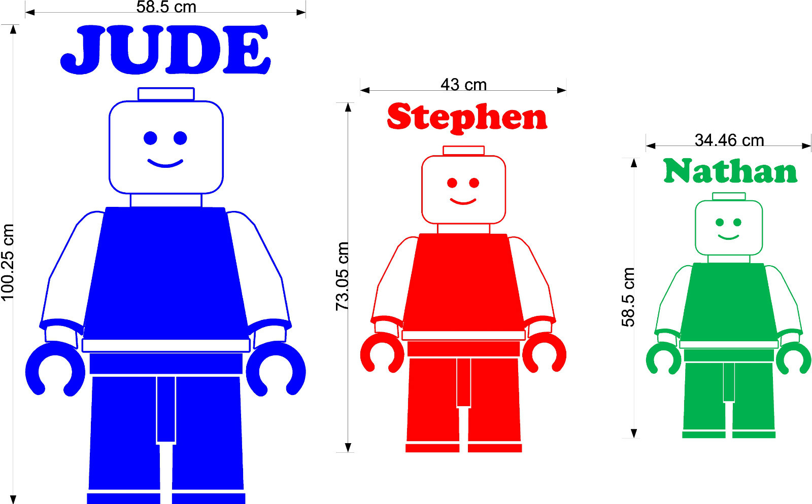 LEGO wall sticker decal bedroom wall art children design decal