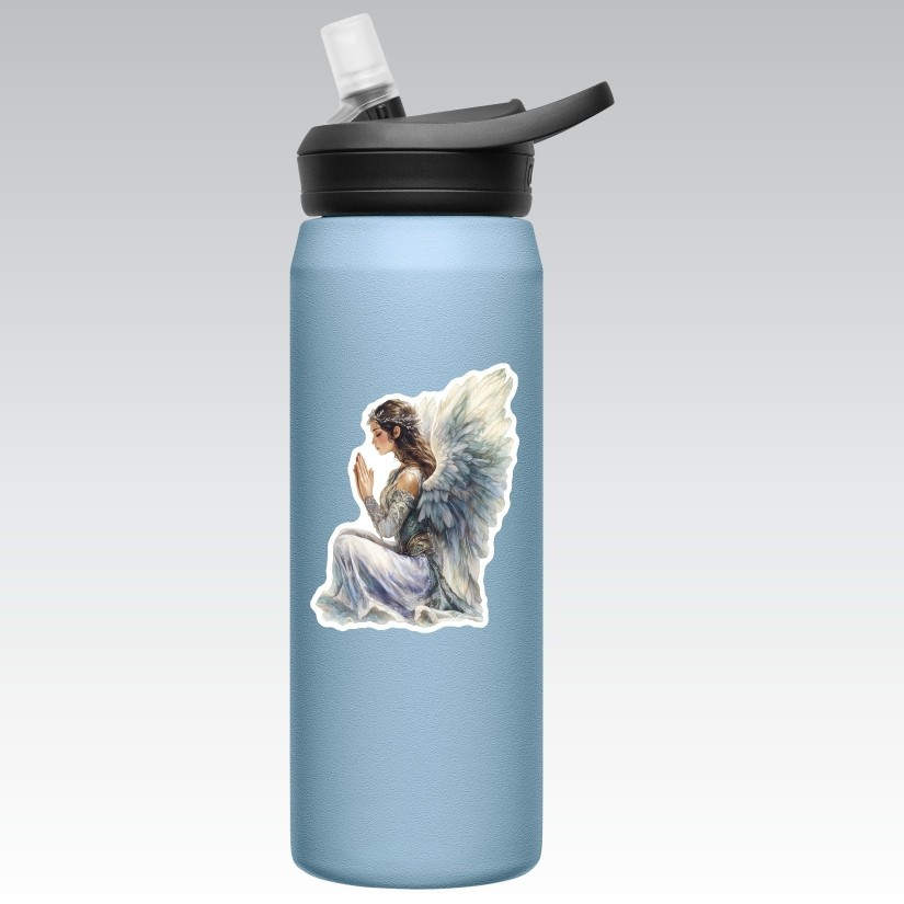 Angel Praying Sticker, Peel N' Stick, Different sizes