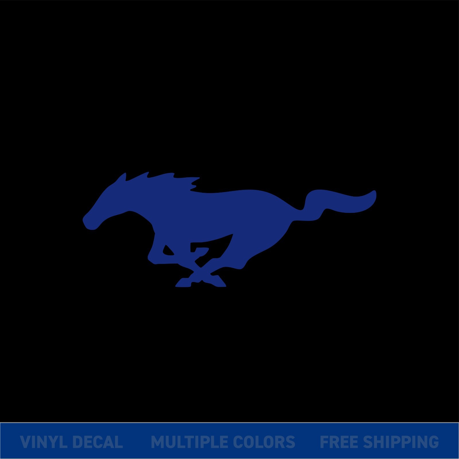 Mustang Horse Logo Decal – Car Truck Window Sticker – Ford Pony Vinyl Graphic