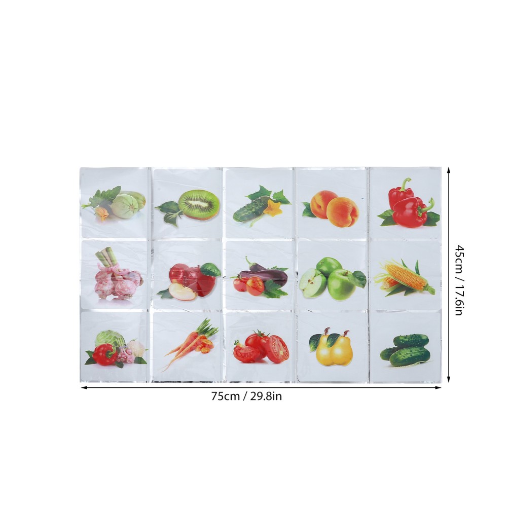 Durable Multi Color Wall Stickers Anti Oil Kitchen Wall Decor Reusable Decals