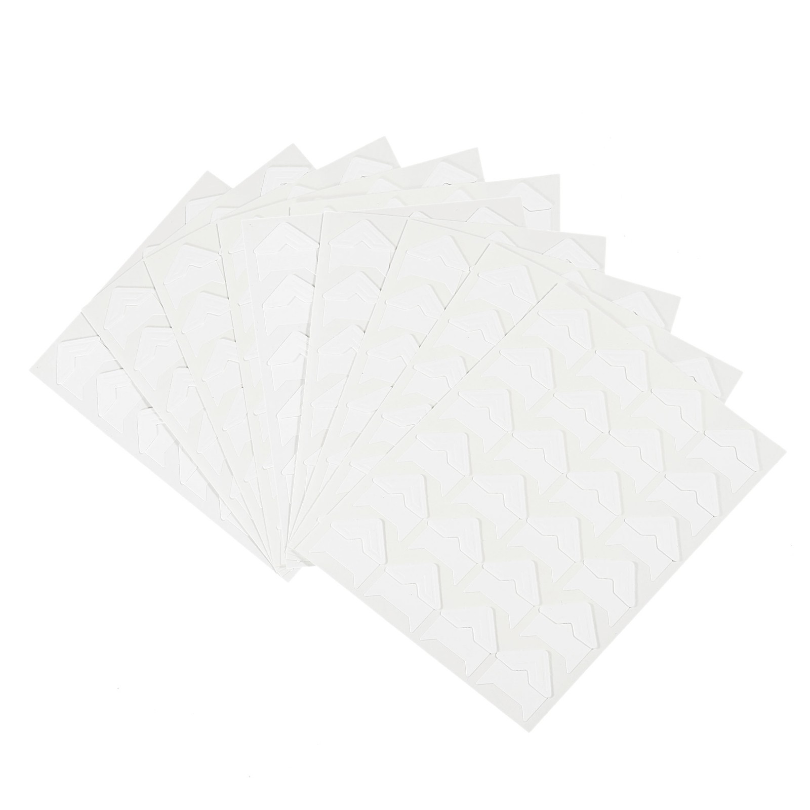 10Sheets/240Pcs Photo Corners Adhesive DIY Picture Mounting Sticker White