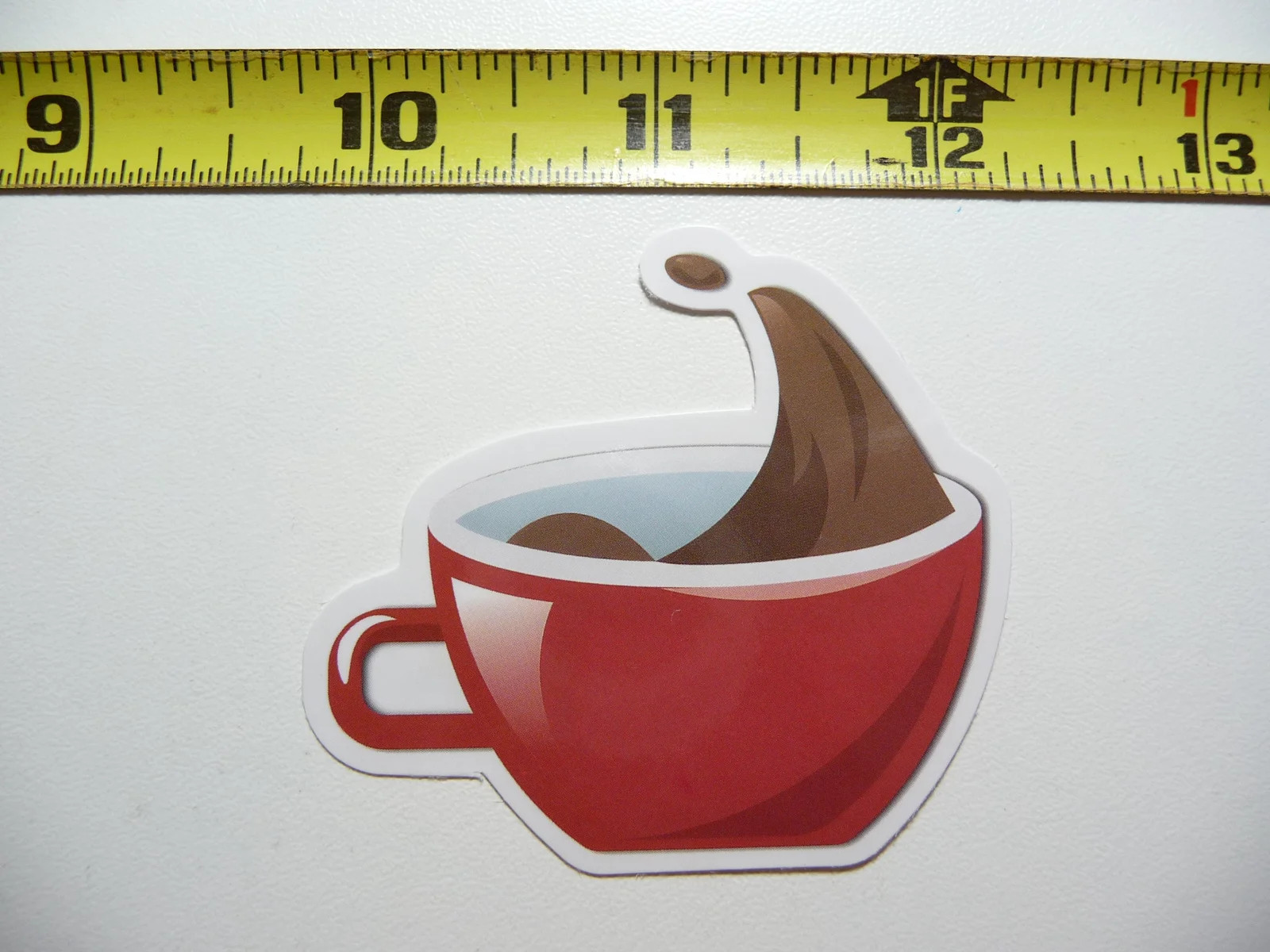 COFFEE SPLASH SPOT SMALL STICKER DECAL BEVERAGE MORNING WAKE UP FUN