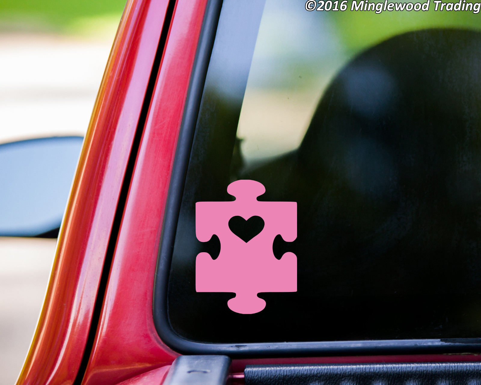 Autism Awareness & Support Vinyl Sticker – Puzzle Heart Autistic – Die Cut Decal