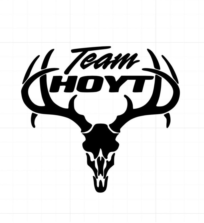 Hoyt Archery Buck Big Rack Outdoors Bow Hunting Vinyl Peel N' Stick Decal
