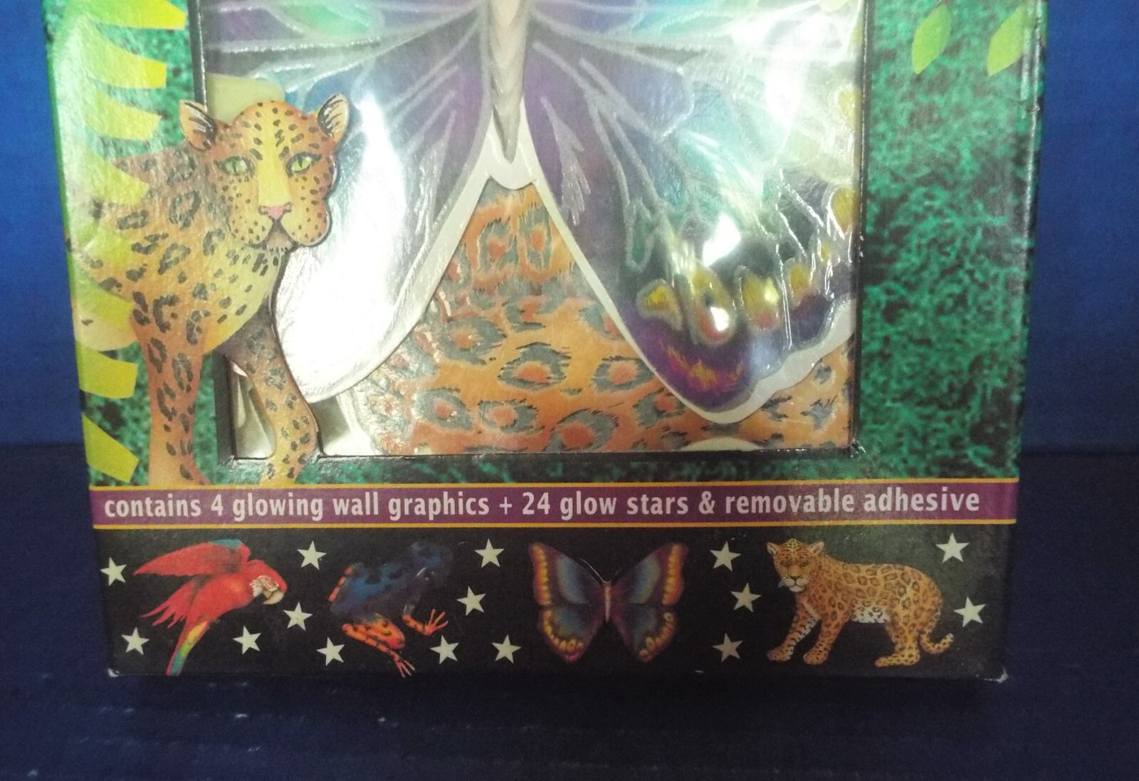 Vintage 1995 Glow In The Dark ILLUMINATIONS Rainforest /4 Wall Graphics/24 Stars