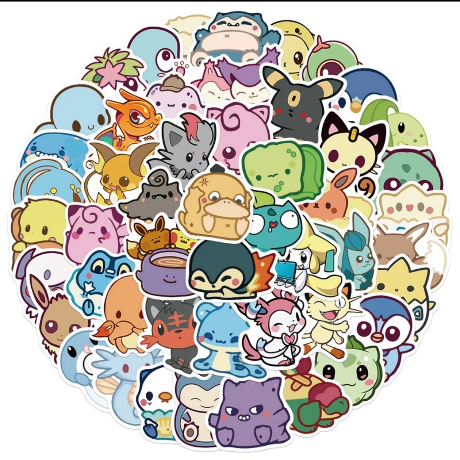 20 PCS Cute Cartoon Pokémon Anime Animated Animals Stickers BRAND NEW