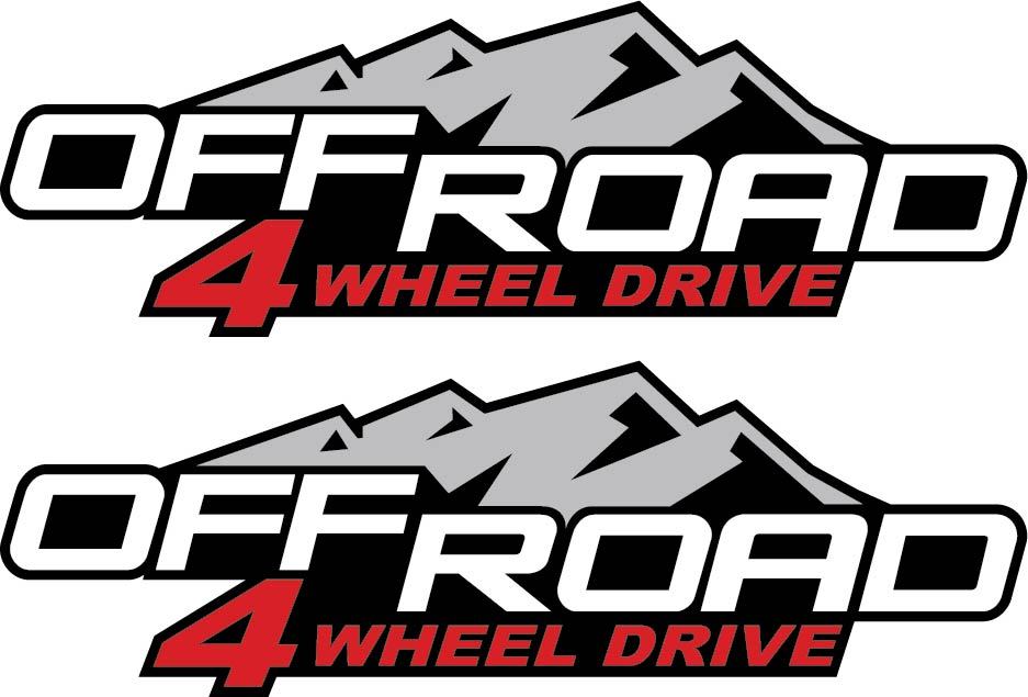 2004-2012 4×4 Decals Stickers for Chevy Colorado Xtreme GMC Canyon 4WD Bedside