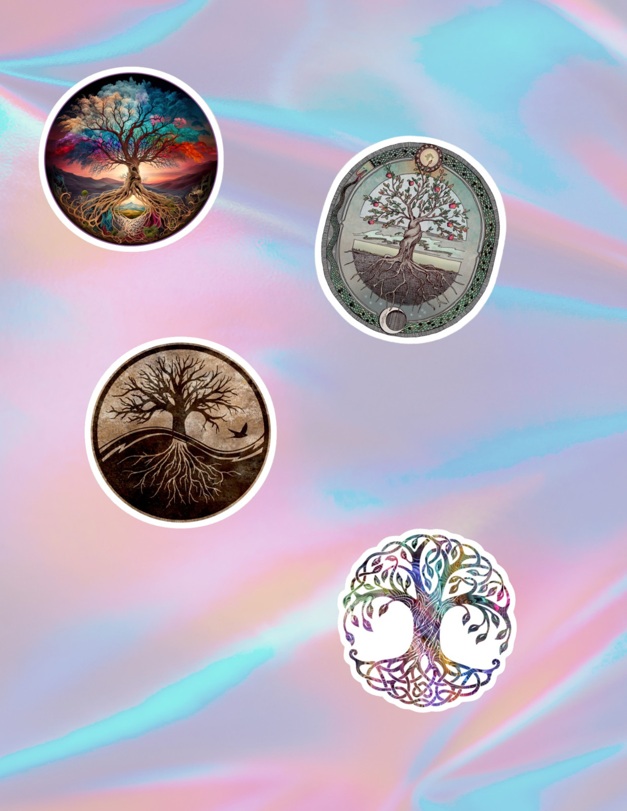 Tree Of Life 4pc Sticker Pack