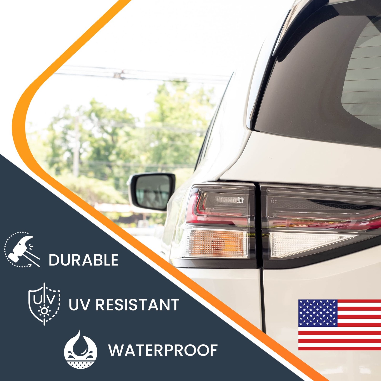 Magnet Me Up American Flag Decal, 3×5 inches, Red, 3"x5", 1 Pack
