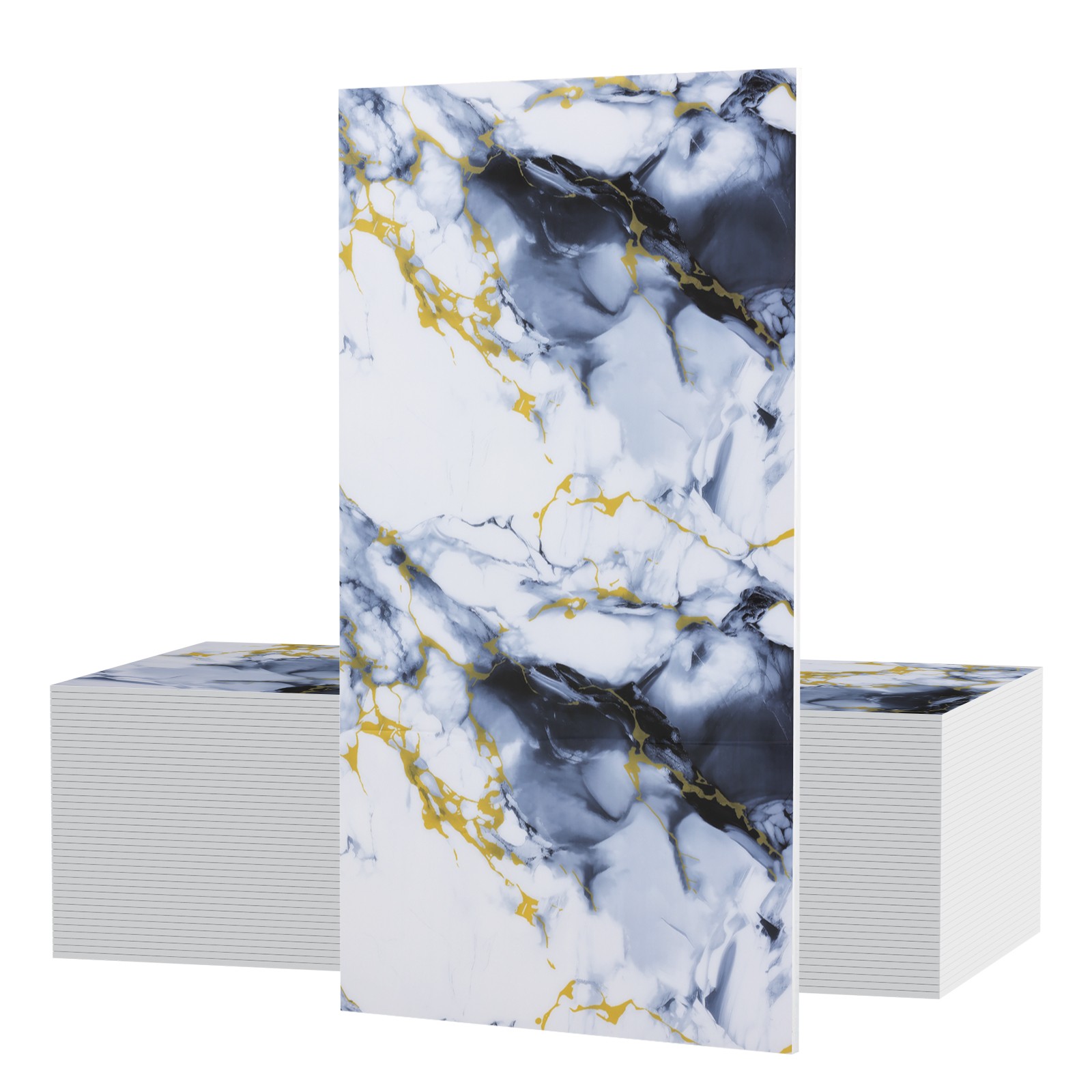 11.8in Peel and Stick Marble Wall Tile Waterproof Self Adhesive Bathroom Decor