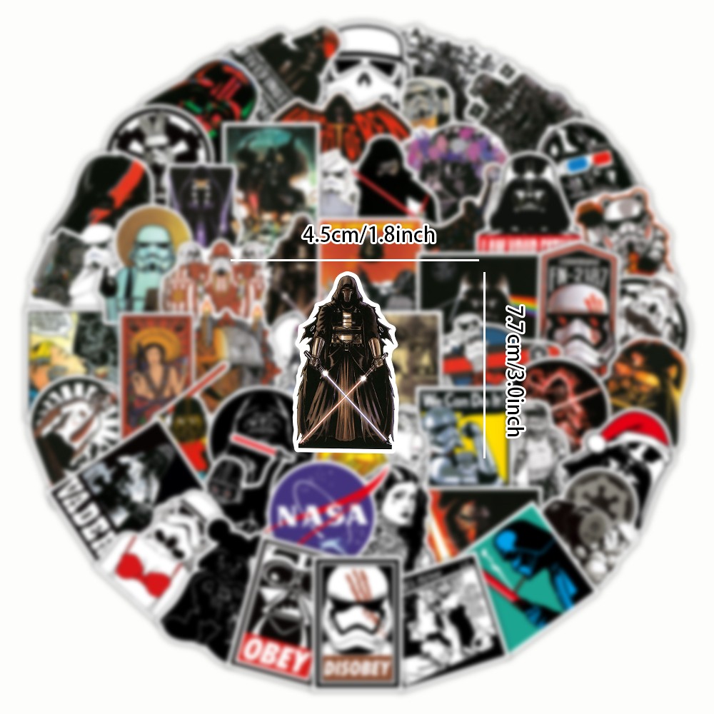 100Pcs Star Wars Stickers Bomb Laptop Skateboard Luggage Graffiti Decals Pack