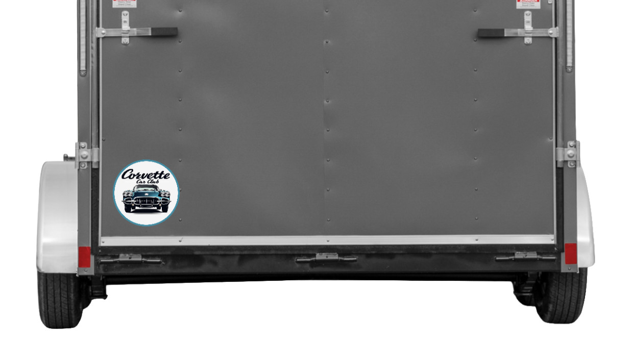 Car Classics "Corvette Club" – 4" Vinyl Decal Sticker Handcrafted Car Truck 2025