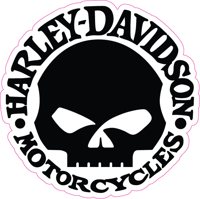 Harley Davidson Skull Sticker Decal | Motorcycle Biker Vinyl | Waterproof.