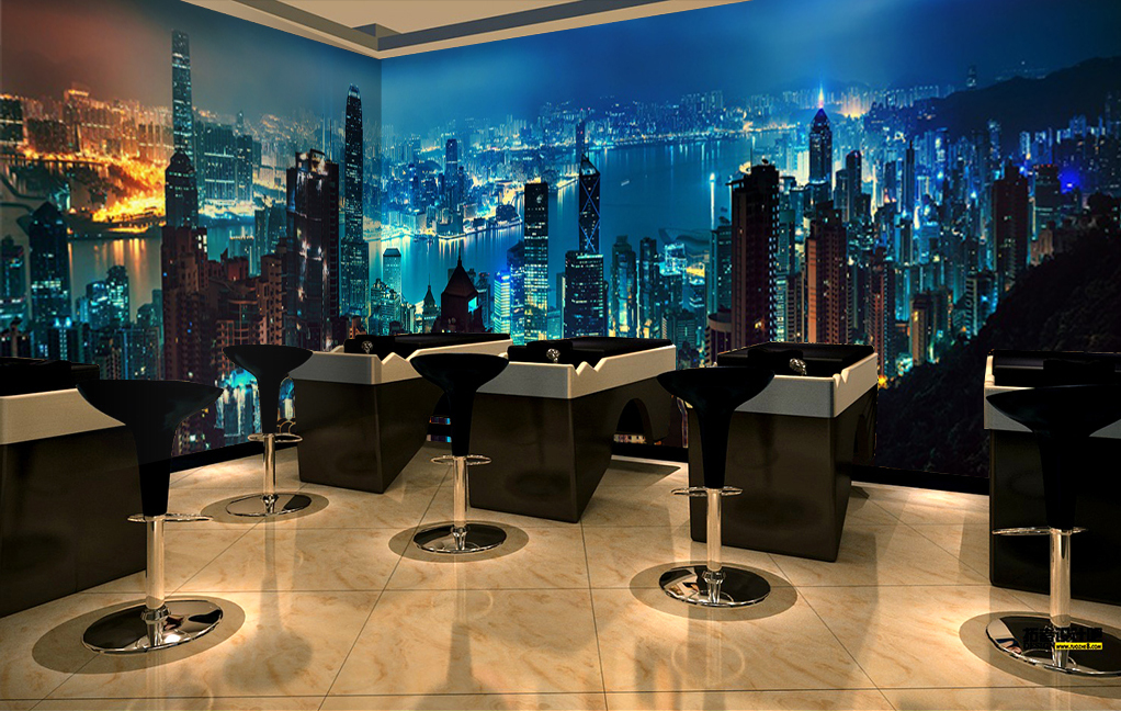 3D Bright New York 55 Wall Paper Wall Print Decal Wall Deco Indoor AJ Wall Paper