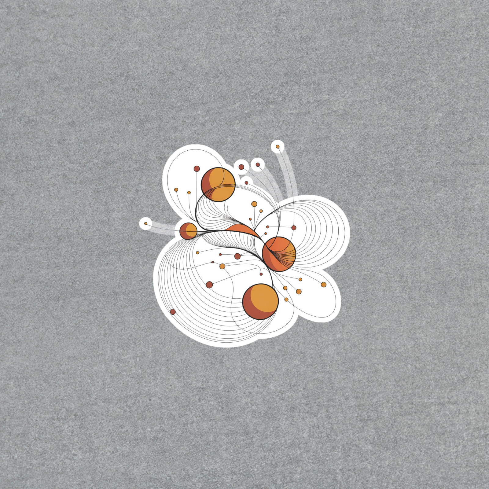 Abstract Orbital Geometric Art Vinyl Sticker Decal #6760