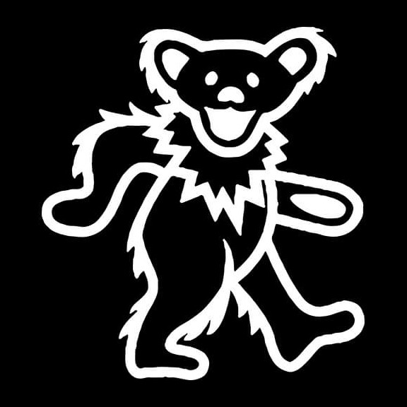 2X Dancing Bears vinyl sticker decals grateful dead hippie bumper