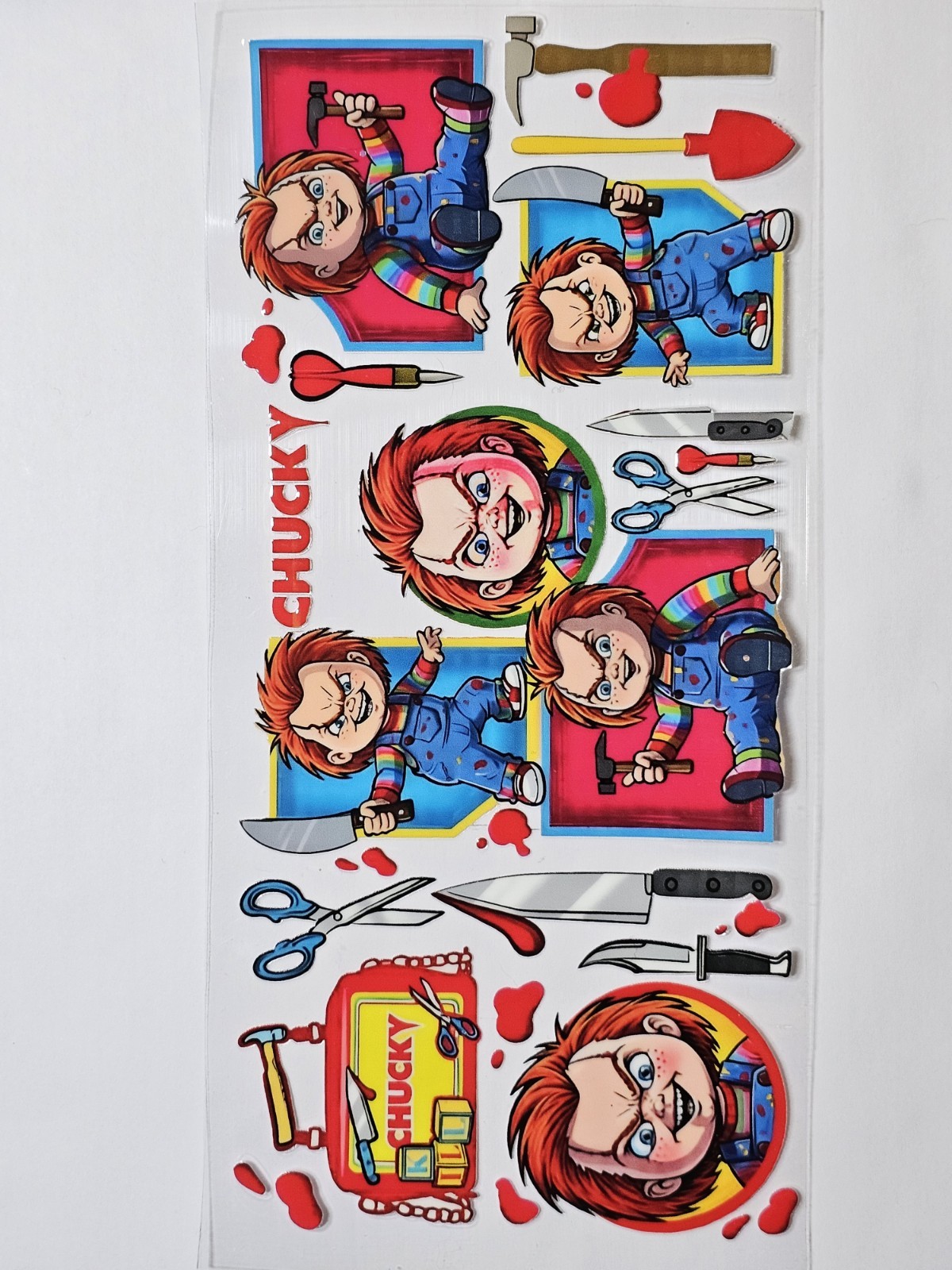 Chucky UV DTF Transfer Sticker Wrap Tumbler UVDTF BUY 10+ GET COMBINED SHIPPING