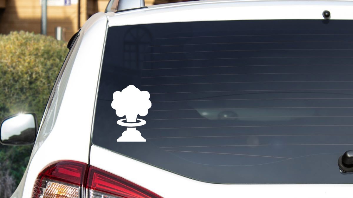 Nuclear Bomb Fallout Vinyl Decal Sticker War Mushroom Cloud Russia Iran China V2