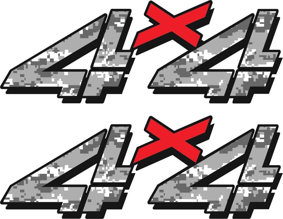1998 – 2007 Vinylmark 4×4 Bedside Decals for Chevy GMC 4WD 1500 2500 Stickers