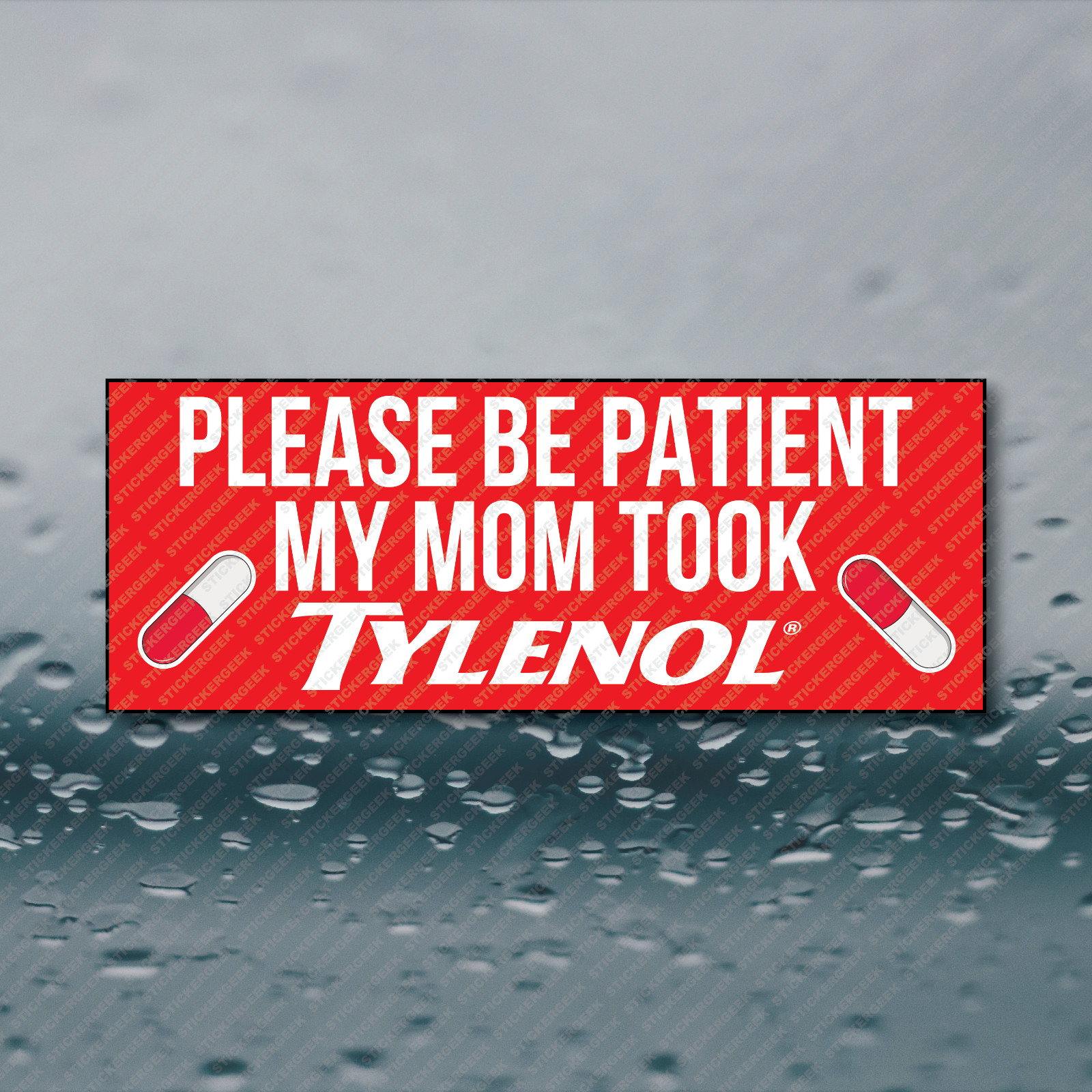 Please Be Patient Meme Prank Joke Funny Cringe Unhinged Vinyl Decal Sticker 8×3
