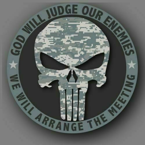 SKULL CAMO US ARMY MILITARY FROM 2" TO 50" CAR TRUCK DECAL STICKER USA