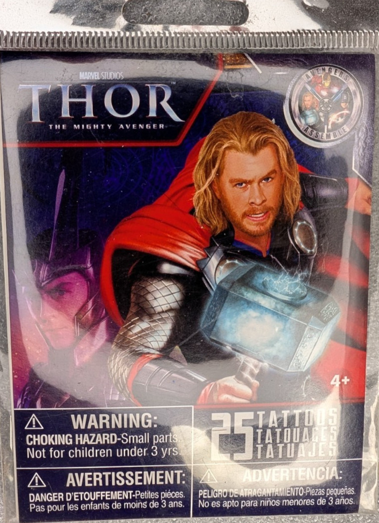 Marvel Avengers Assemble 25 Tattoos Thor The Mighty Avenger Officially Licensed