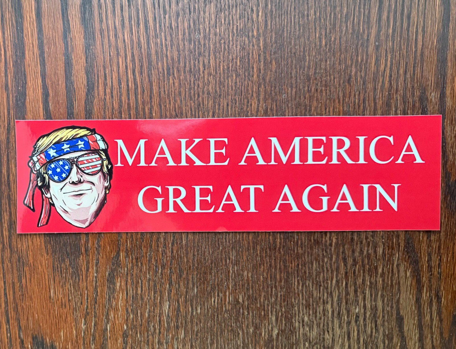 Donald Trump: Make America Great Again Cartoon Bumper Sticker