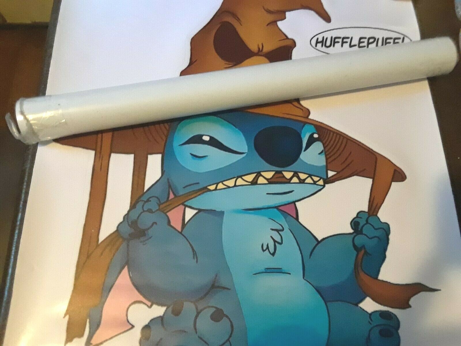 Baby stitch large wall decal vinyl sticker. with Harry Potter hat. wall art