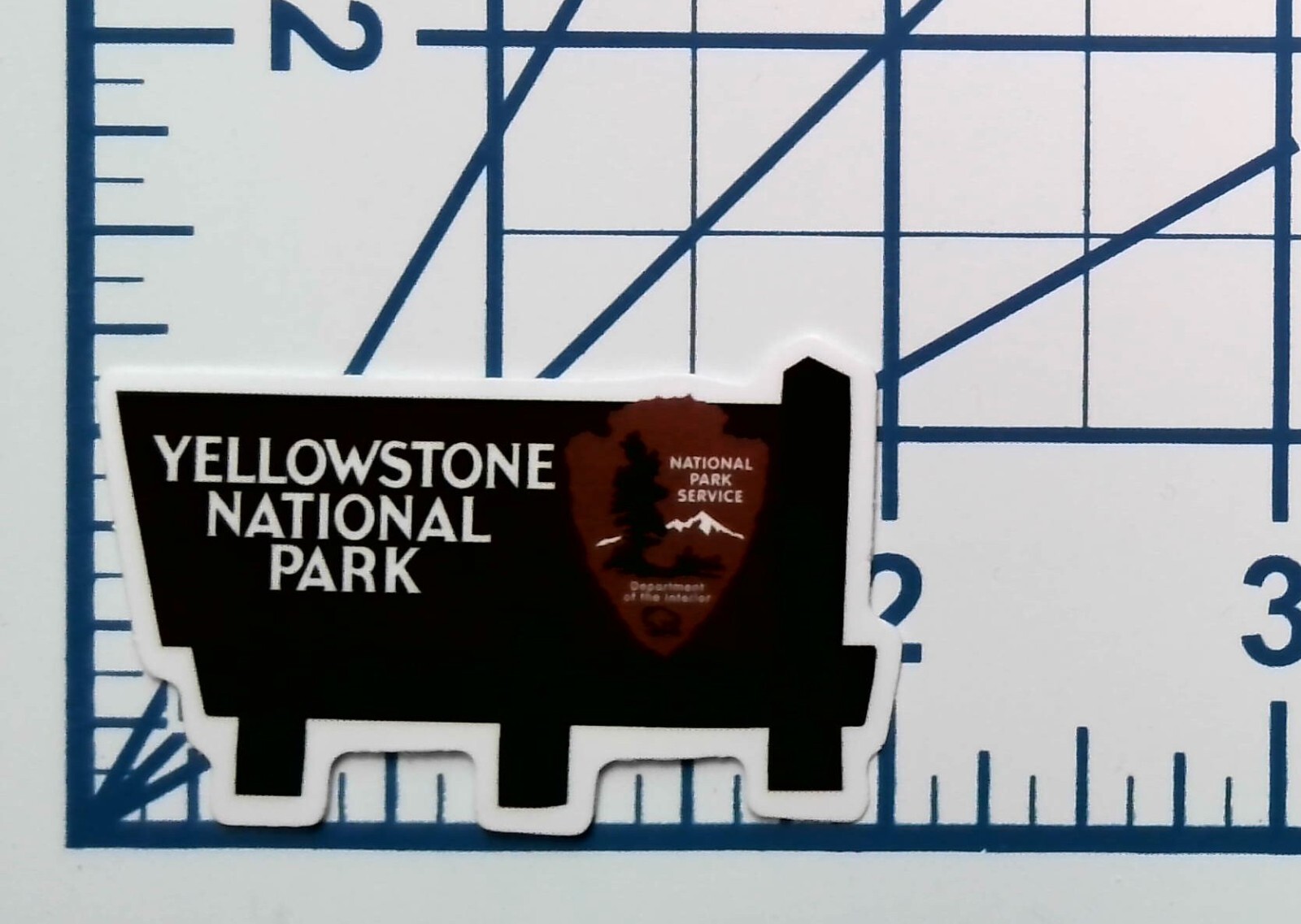 Yellowstone National Park Sign Die Cut Vinyl Sticker Souvenir Journal Travel