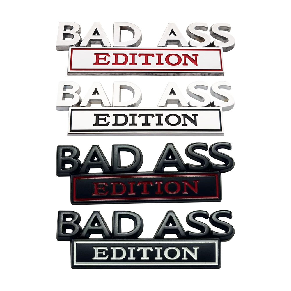 Bad Ass Edition Emblem Car Badges Badass 3D Sticker Decal Chrome TL