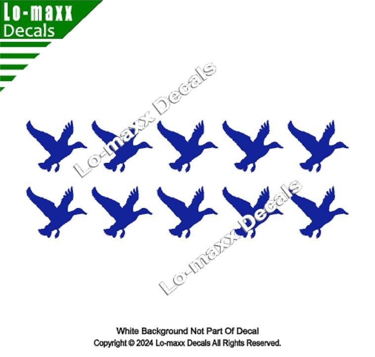 Duck Hunter Kill Markings Hunting Car Truck SUV Premium Quality Vinyl Decal