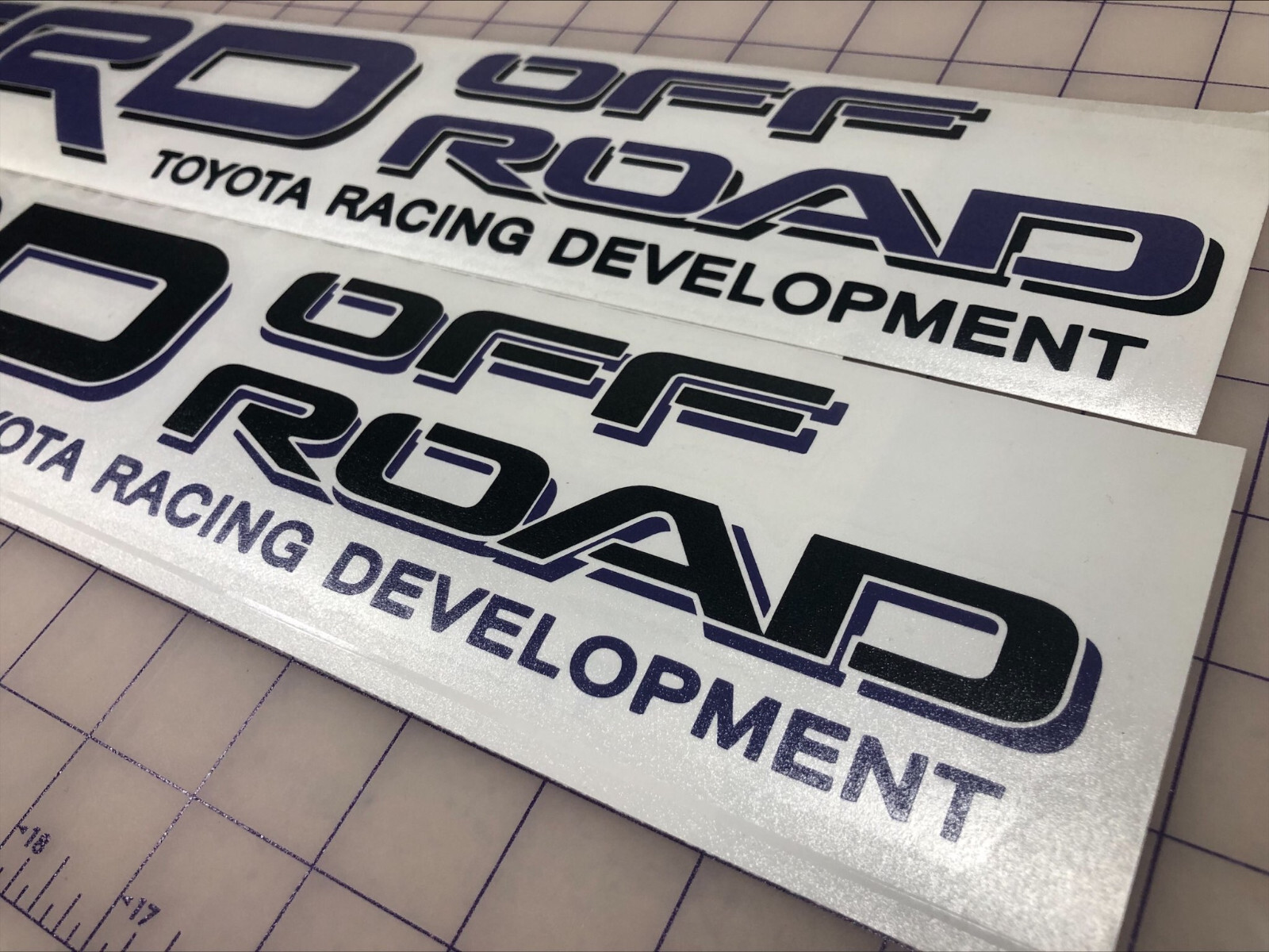 2x TRD Off Road Decals for Toyota Tacoma Tundra Bedside Vinyl Decal CUSTOM COLOR