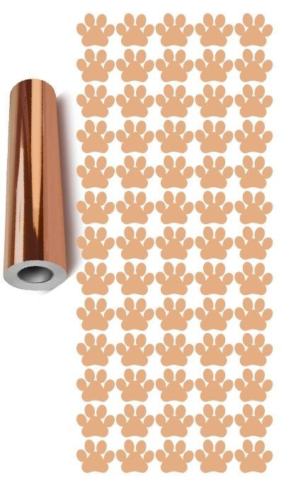 Paw Stickers Sticker Chrome Rose Gold 3/4" DC15 Envelope Seals Arts & Crafts