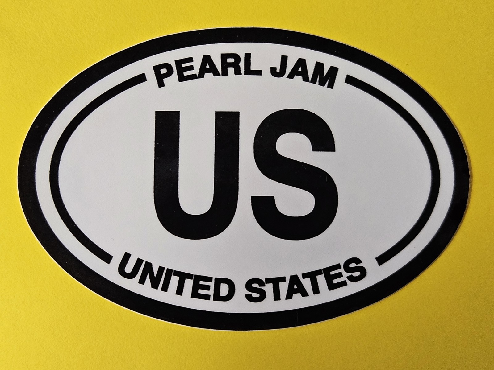 Pearl Jam Die-Cut Vinyl Sticker United States 4"x2.5" US Oval