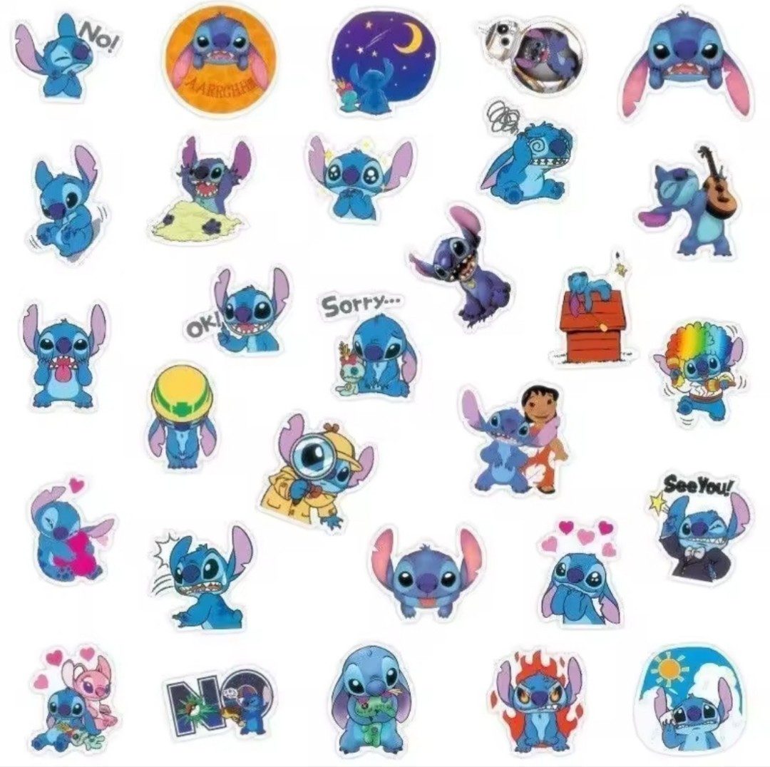 20 PCS Mini Disney Lilo And Stitch Stickers BRAND NEW