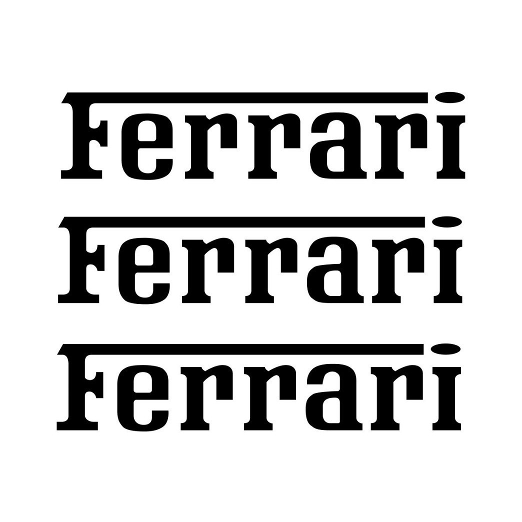 Ferrari Logo Sticker Decal Vinyl Stradale F8 spider 812 458 488 SF90 Die Cut